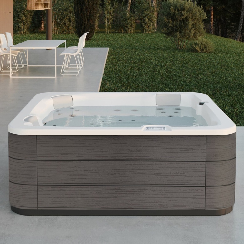 Wanna z hydromasażem jacuzzi spa ogrodowe 198x198x74 cm